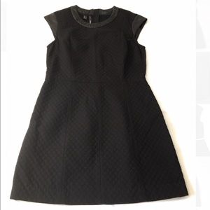 Mango Black Quilted Dress